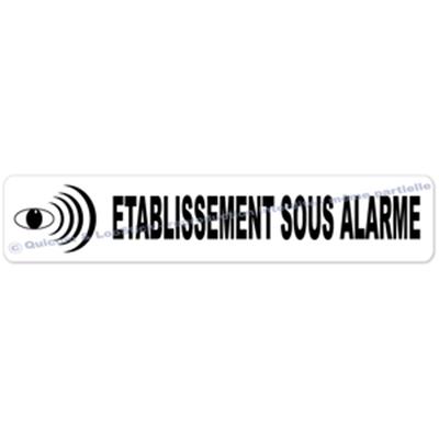 Autocollants Etablissement sous Alarme (PM)