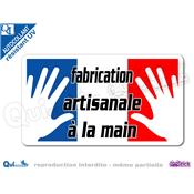 Autocollant FABRICATION ARTISANALE A LA MAIN