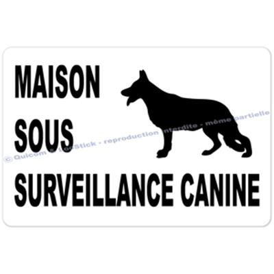 Autocollants Maison sous Surveillance Canine (GM)