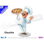 PIZZAIOLO ITALIEN sticker autocollant pub pizzeria