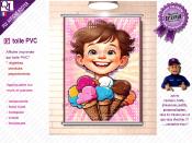 PLV ENFANT GLACE BOULE POP ART | choix : affiche autocollante - diffusant pour enseigne lumineuse - banderole - toile imprimée