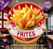 Autocollant FRITES ruban forain STICKER