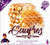 Autocollant GAUFRES LIEGEOISES détouré forain STICKER