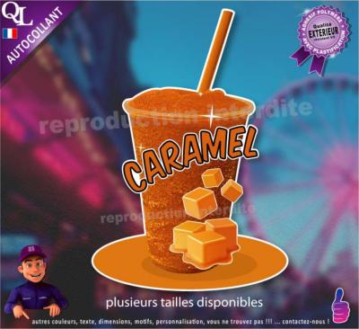 autocollant GRANITE parfum CARAMEL sticker