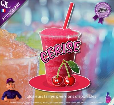 autocollant GRANITE parfum CERISE sticker