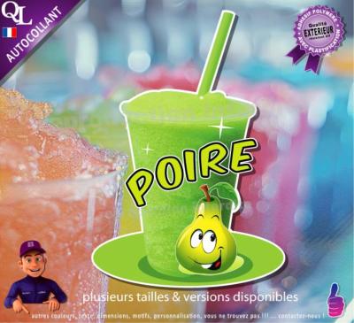 autocollant GRANITE parfum POIRE sticker