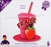 autocollant GRANITE parfum FRAISE sticker