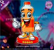 Autocollant SODAS BOUTEILLE COMIQUE ref1
