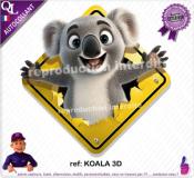 Autocollant PANNEAU AUSTRALIE animaux 3D