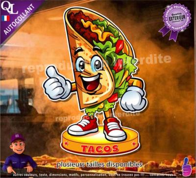 Autocollant TACOS MASCOTTE COMIQUE ref1