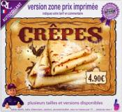 Autocollant CREPES affiche western indien