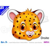 TETE LEOPARD COMIQUE autocollant