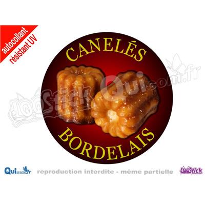 Autocollant CANELES Bordelais (ref2)