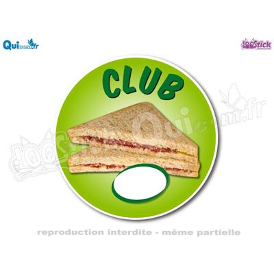 Autocollant Stick'Tarif Club Salami
