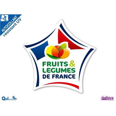 Autocollant FRUITS ET LEGUMES DE FRANCE