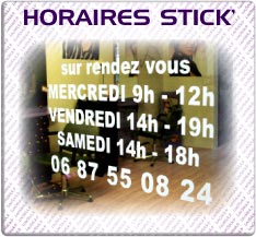 Lettrages horaires