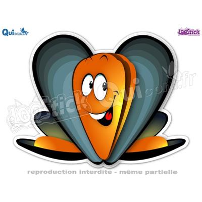 Autocollant Cartoon MOULES