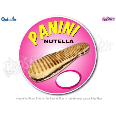 Autocollant Stick'Tarif Panini Nutella