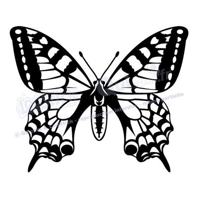 2 stickers PAPILLON 24x20cm