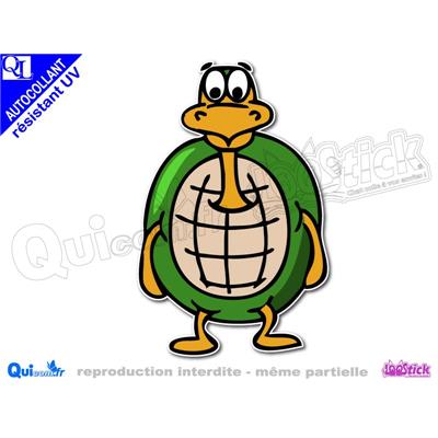 TORTUE COMIQUE autocollant