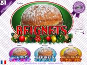 Sticker autocollant BEIGNETS DECOR NOEL rsistant UV