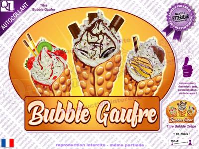 Autocollant BUBBLE Gaufre (titre 6)