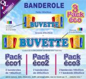 Banderole BUVETTE CANETTES Pack éco au choix