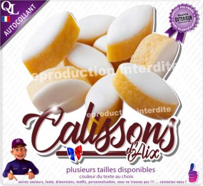Autocollant CALISSONS D'AIX TITRE détouré STICKER