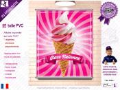 PLV GLACE ITALIENNE | choix : affiche autocollante - diffusant pour enseigne lumineuse - banderole - toile imprimée