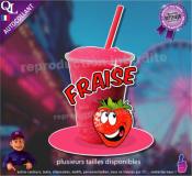autocollant GRANITE parfum FRAISE sticker