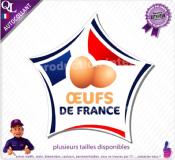 Autocollant OEUFS de FRANCE