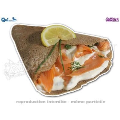 Autocollant Crêpe Saumon