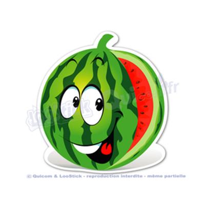 Sticker autocollant MELON COMIQUE resistant UV