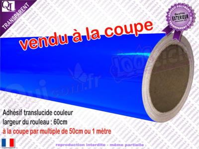 Adhésif Transparent BLEU ROI vendu à la coupe