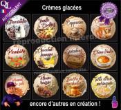 Etiquettes autocollantes GLACES GLACIER prestige