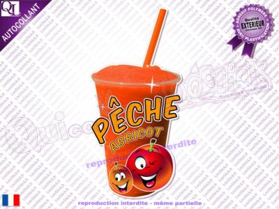 Autocollant GRANITA Pêche Abricot