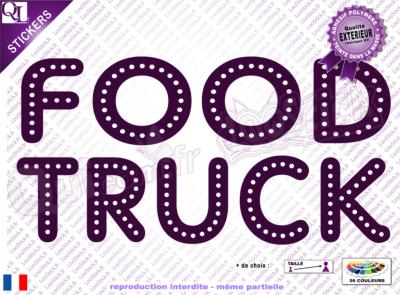 Stickers Lettrage FOOD TRUCK Titre (ref5)