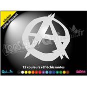 Sticker SIGLE ANARCHISTE réfléchissant