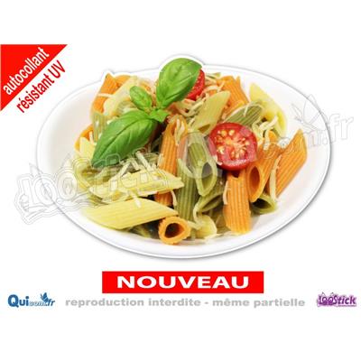 Autocollant PATES Penne couleur bol (ref2)