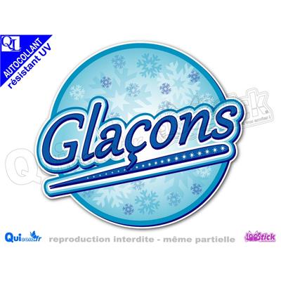 Autocollant GLACONS CERCLE