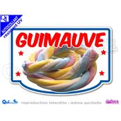 Autocollant GUIMAUVE TRESSEE cadre couleur au choix