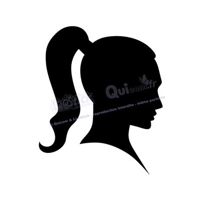 2 stickers Silhouette FEMME 20x24cm