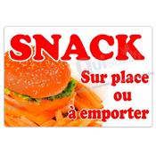 Adhésif publicité SNACK (ref1)