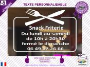 Lettrage Adhsif Horaires motif RESTAURANT