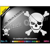 Sticker TETE DE MORT PIRATE OS