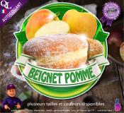 Autocollant BEIGNET POMME ruban forain STICKER