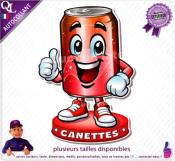 Autocollant CANETTES COMIQUE ref1