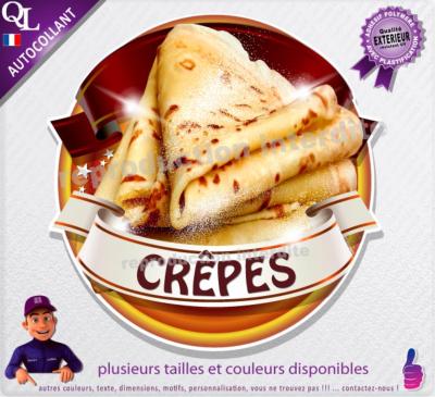 Autocollant CREPES ruban forain STICKER