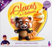 Autocollant GLACES à l'ITALIENNE raton laveur 1