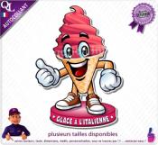Autocollant GLACE A L'ITALIENNE COMIQUE ref1